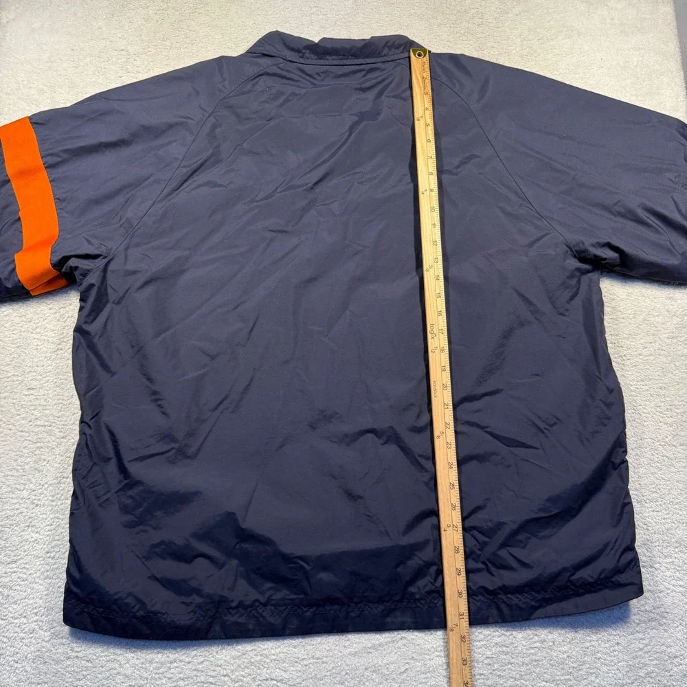 Vintage Y2K Nike Windbreaker Lined Jacket Full‎ Zip Orange Stripe Lightweight XL
